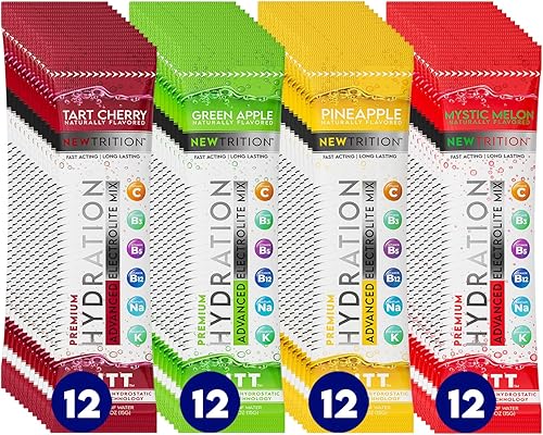 Miniatura 10 de Polvo de hidratación, paquetes de polvo de electrolitos, paquetes hidratantes con sabor natural para agua, electrolitos hidratantes de acción rápida