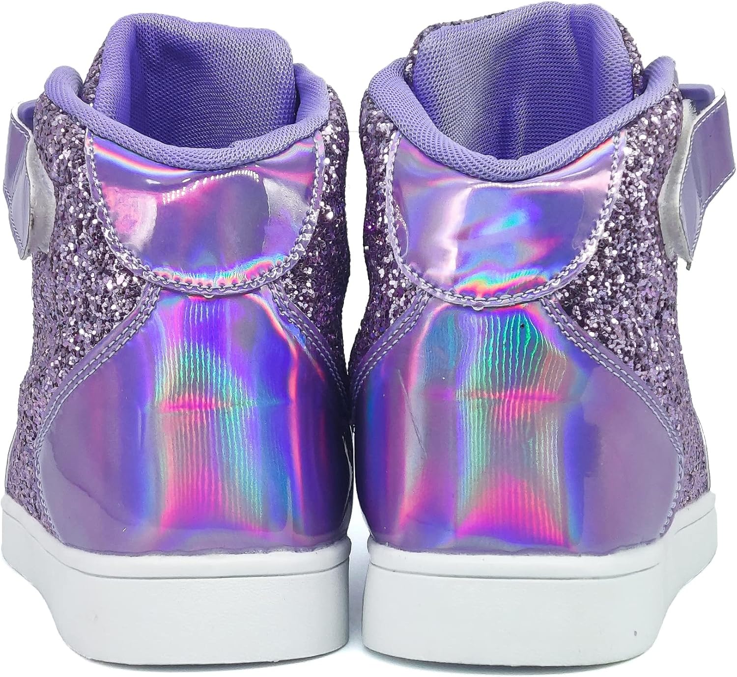 Wooowyet Glitter Shoes Kids High Top Sneakers for Boys Girls Gift Party Birthday Christmas Halloween - Image 5