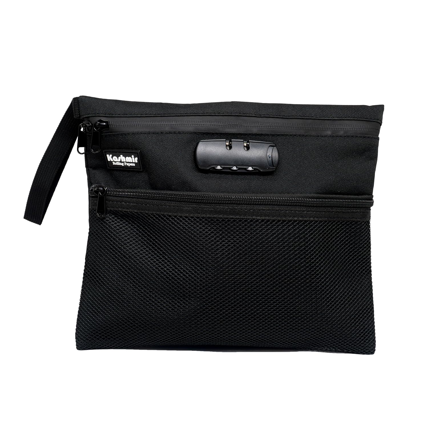 Bolsa de dinero Kashmir de 12x10" con cerradura de combinación y cremallera