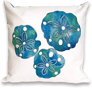 Liora Manne 4140/12 Sand Dollar Pearl Rugs, 20" Square, Blue