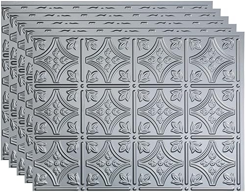 Miniatura 44 de FASÄDE Panel decorativo para salpicaduras de vinilo con estilo tradicional y patrón 1 en ónix cepillado (muestra de 6 x 6 pulgadas)