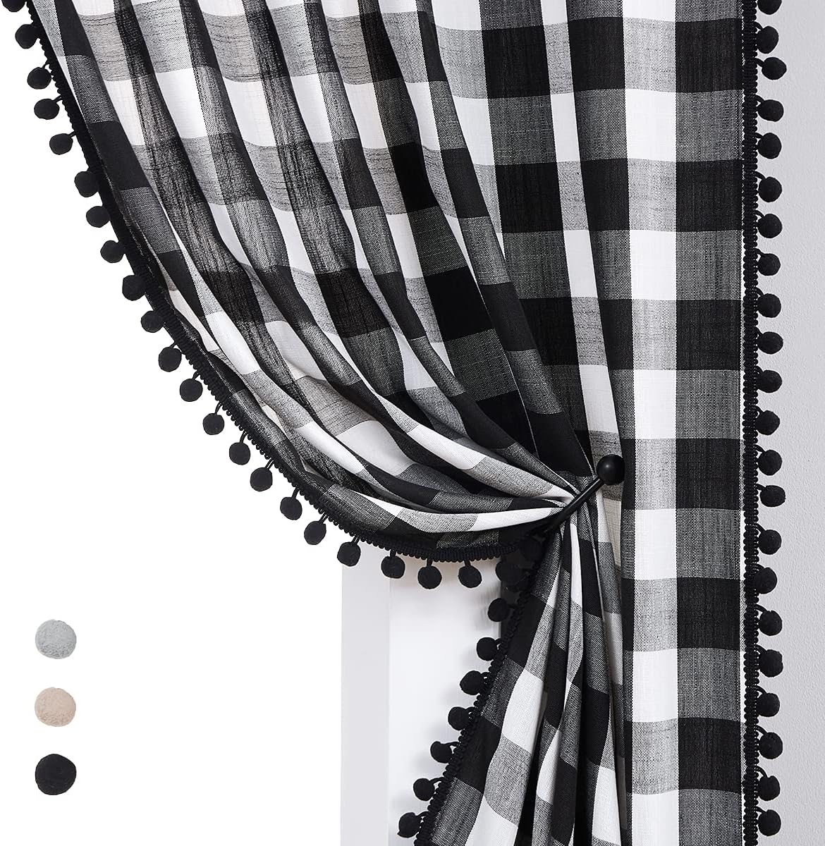 Tende Oscuranti Termiche Emma Barclay Con Occhielli - Poliestere, Colore Tortora, 116x137cm (Larghezza 46 X Altezza 54) - 2