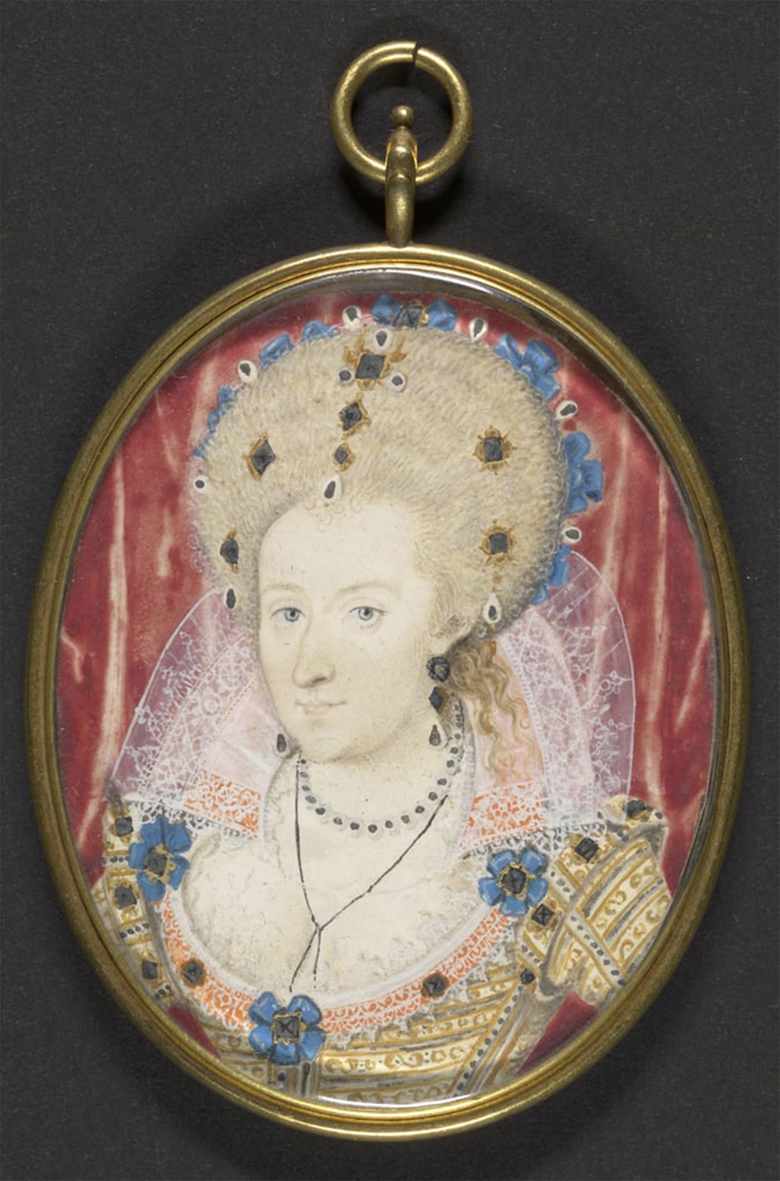 ARTXLXXBN Famous Painting Art Wall Decor Abstract Art Picture Anne of Denmark by Nicholas Hilliard Animal Pictures for Home Decor 60x90cm