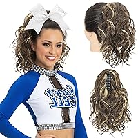 Vista 39 de SEIKEA 18" Extensión de cola de caballo con pinza de garra de resalte, PT002 Tia larga, multicapa, esponjosa, gruesa, ondulada, clip de mandíbula