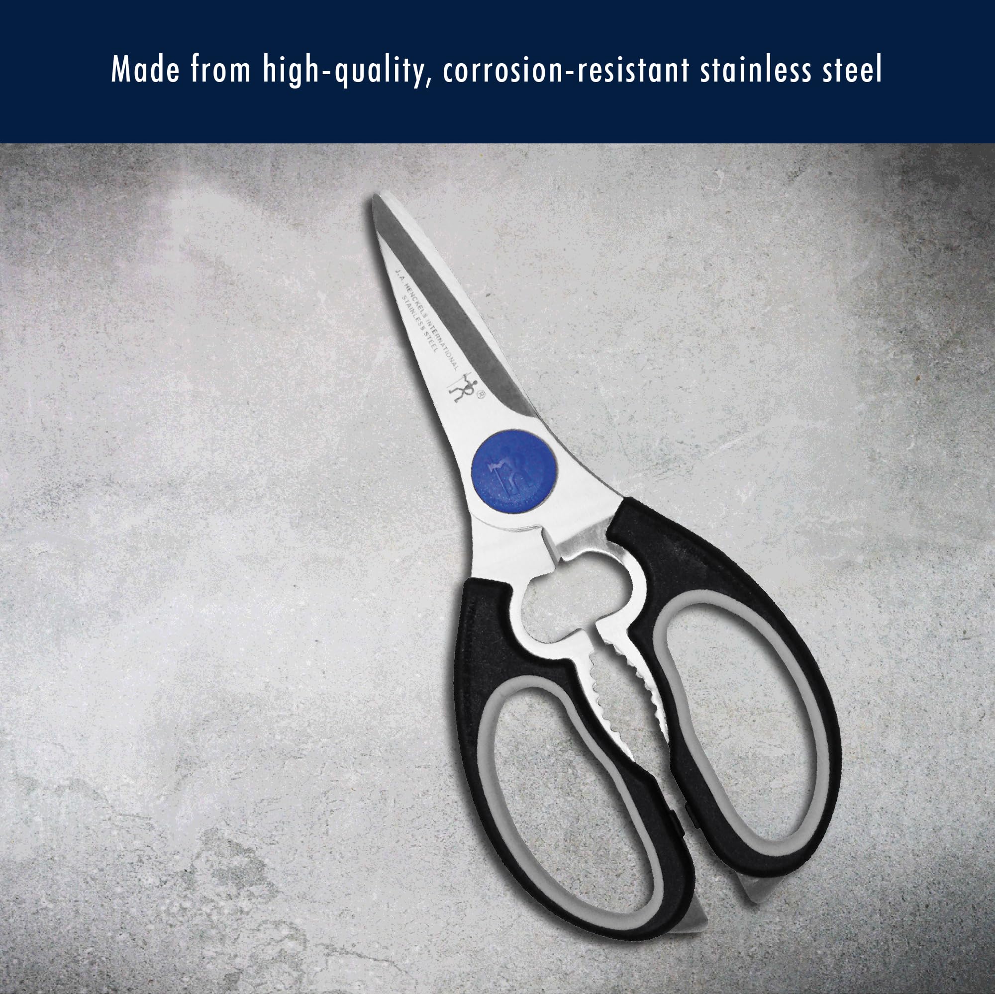 HENCKELS Heavy Duty Kitchen Shears with Serrated Blades