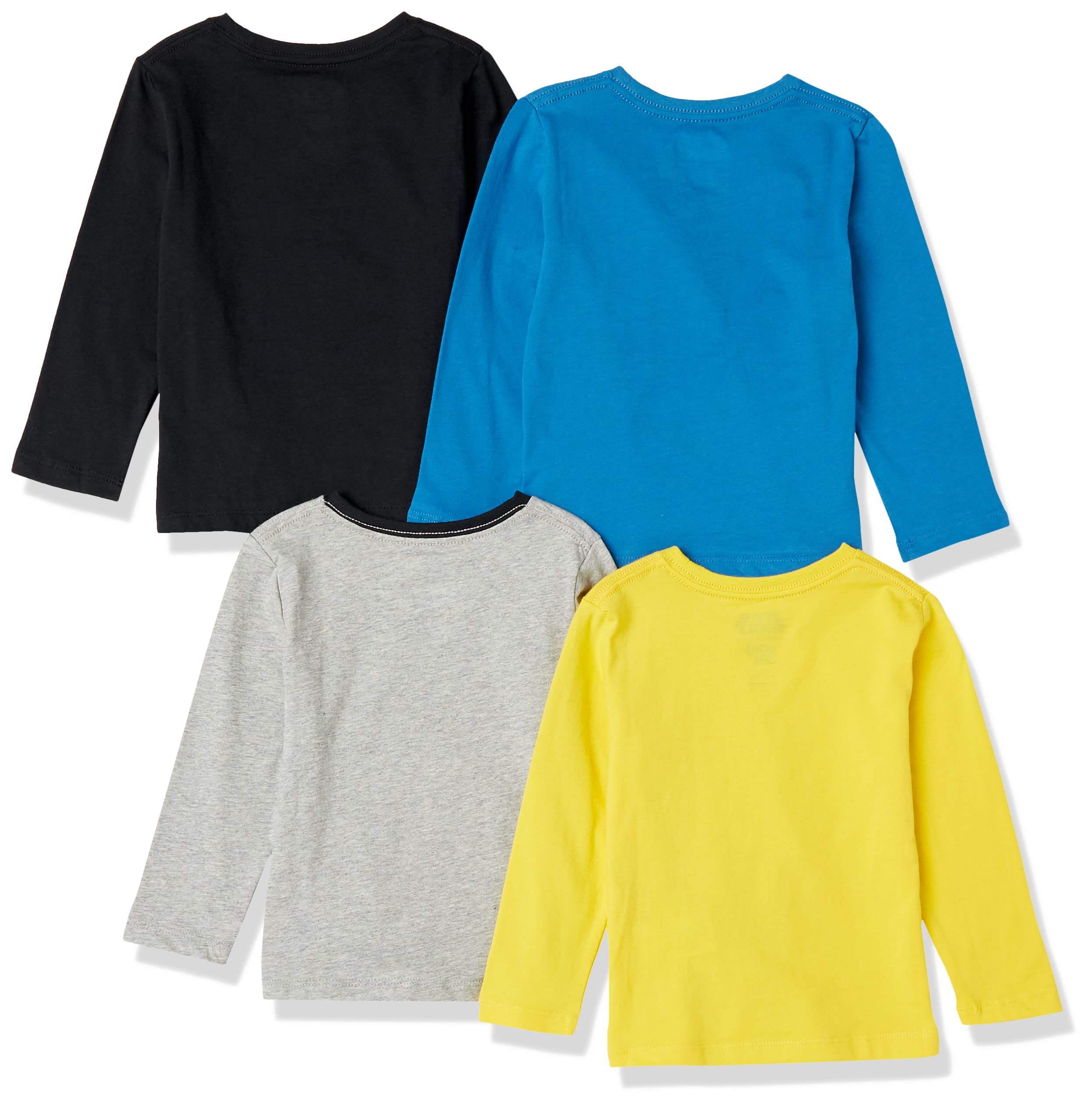 Amazon Essentials Disney | Marvel | Star Wars Maglie a Maniche Lunghe (precedentemente Spotted Zebra) Bambini e Ragazzi, Pacco da 4