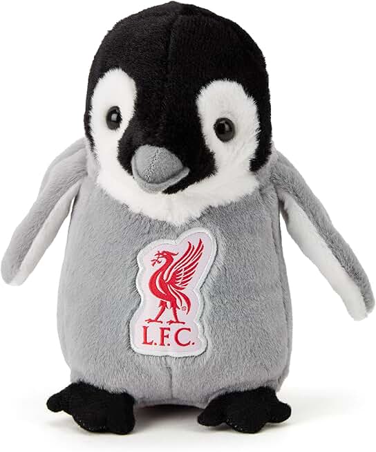Liverpool FC 22cm Penguin Plush: Officially Licensed Eco-Friendly Football Soft Toy, for Kopites of All Ages