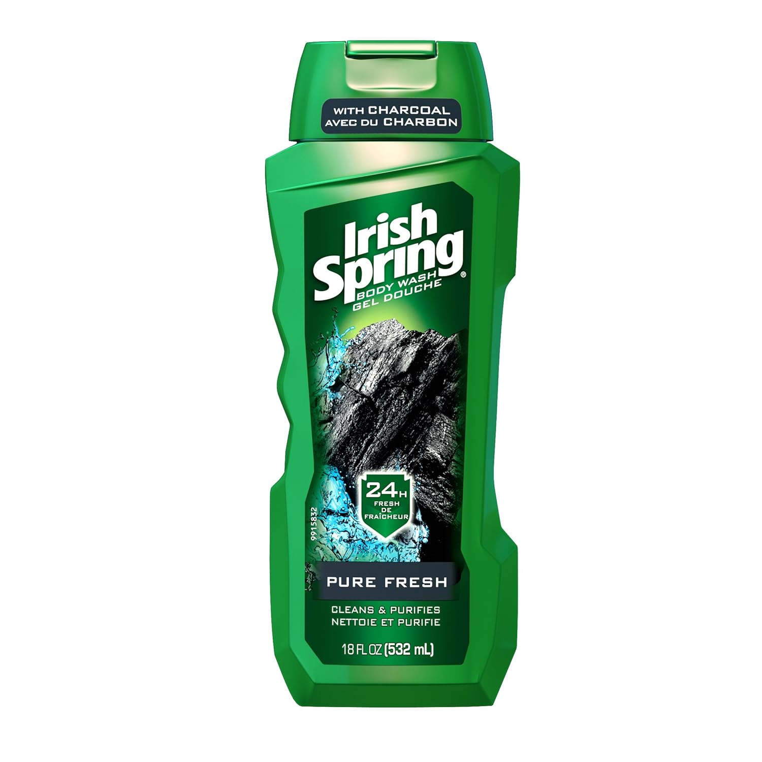 Irish Spring Body Wash with Charcoal, Pure Fresh 18 fluid