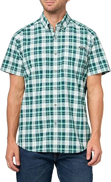 Eddie Bauer Men's Pack It Seersucker Short-Sleeve Shirt