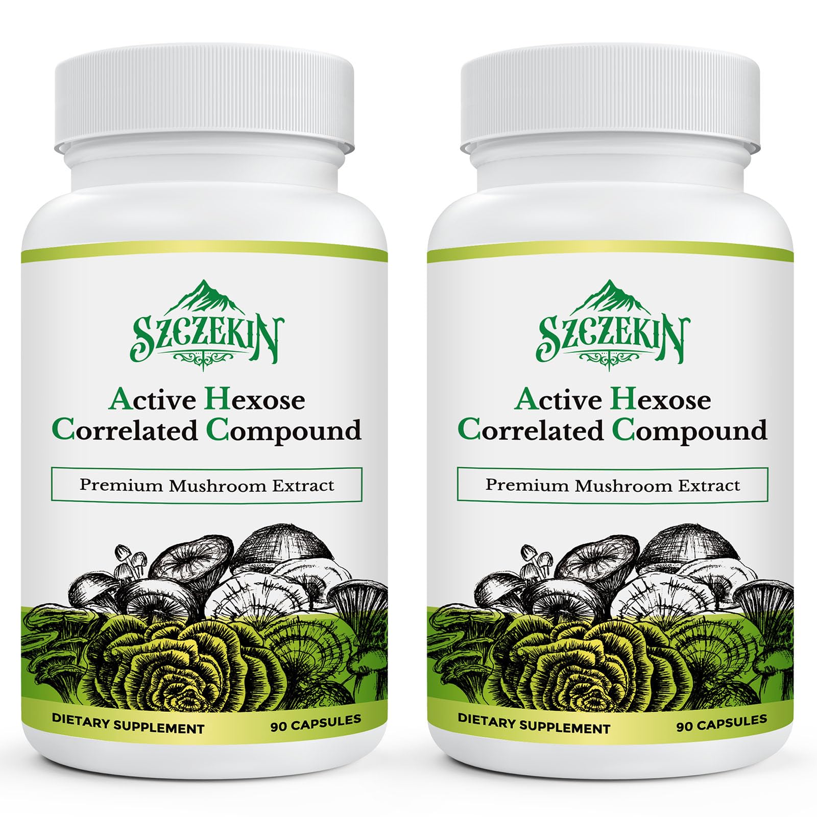 Active Hexose Correlated Compound 1500 mg Supplement, Natural 8 Mushroom Extract Supplement, Immune System, Liver Function, Natural Killer and T Cells Activity, 180 Veggie CapsulesActive Hexose Correlated Compound 1500 mg Supp…