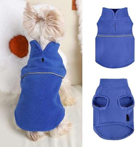 Miniatura 8 de Suéteres para perros pequeños - Ropa para perros hembras - Suéter de forro polar para perros - Ropa para cachorros para perros pequeños Niño - Ropa