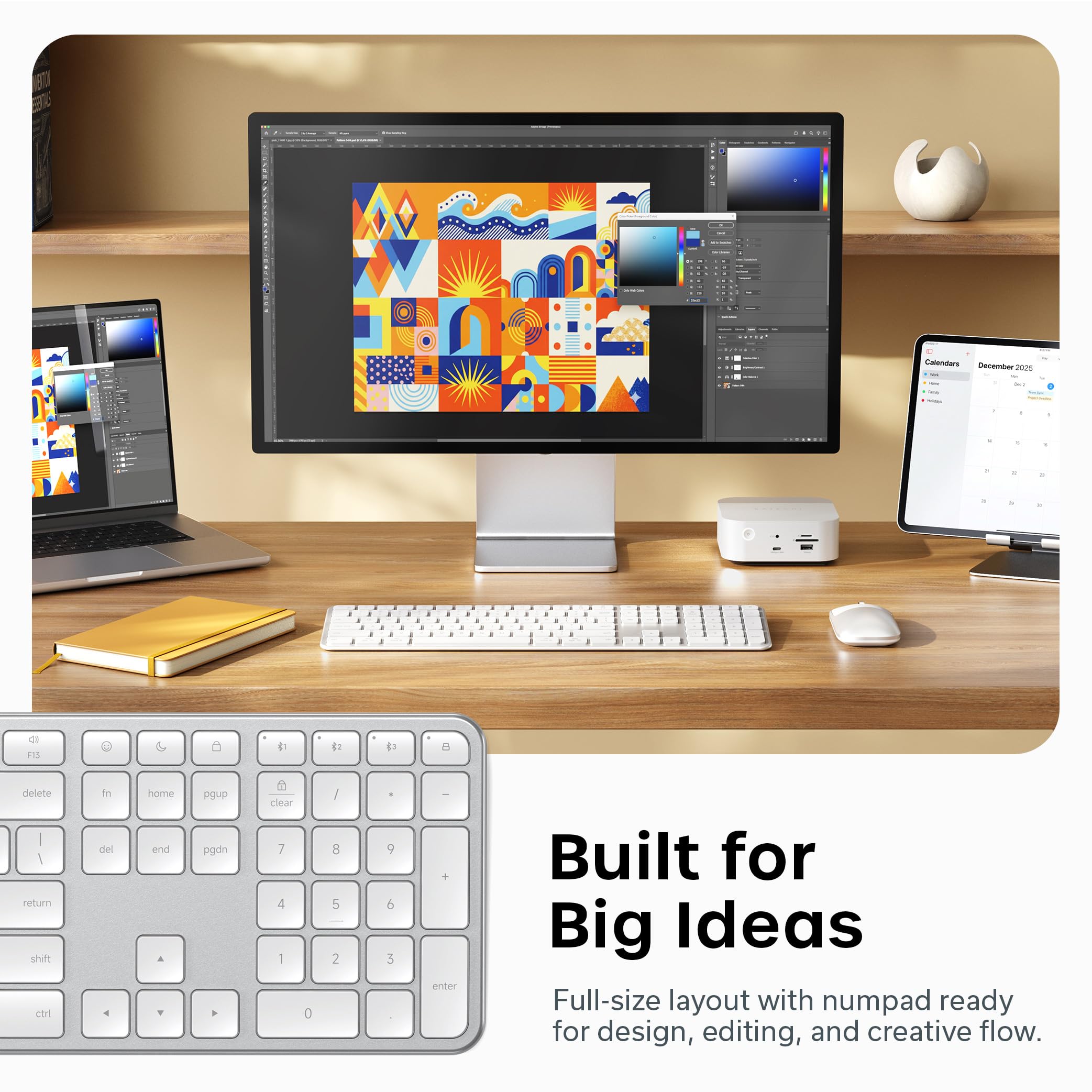 Amazon.com: Satechi Slim EX3 Wireless Keyboard, Full-Size Keyboard