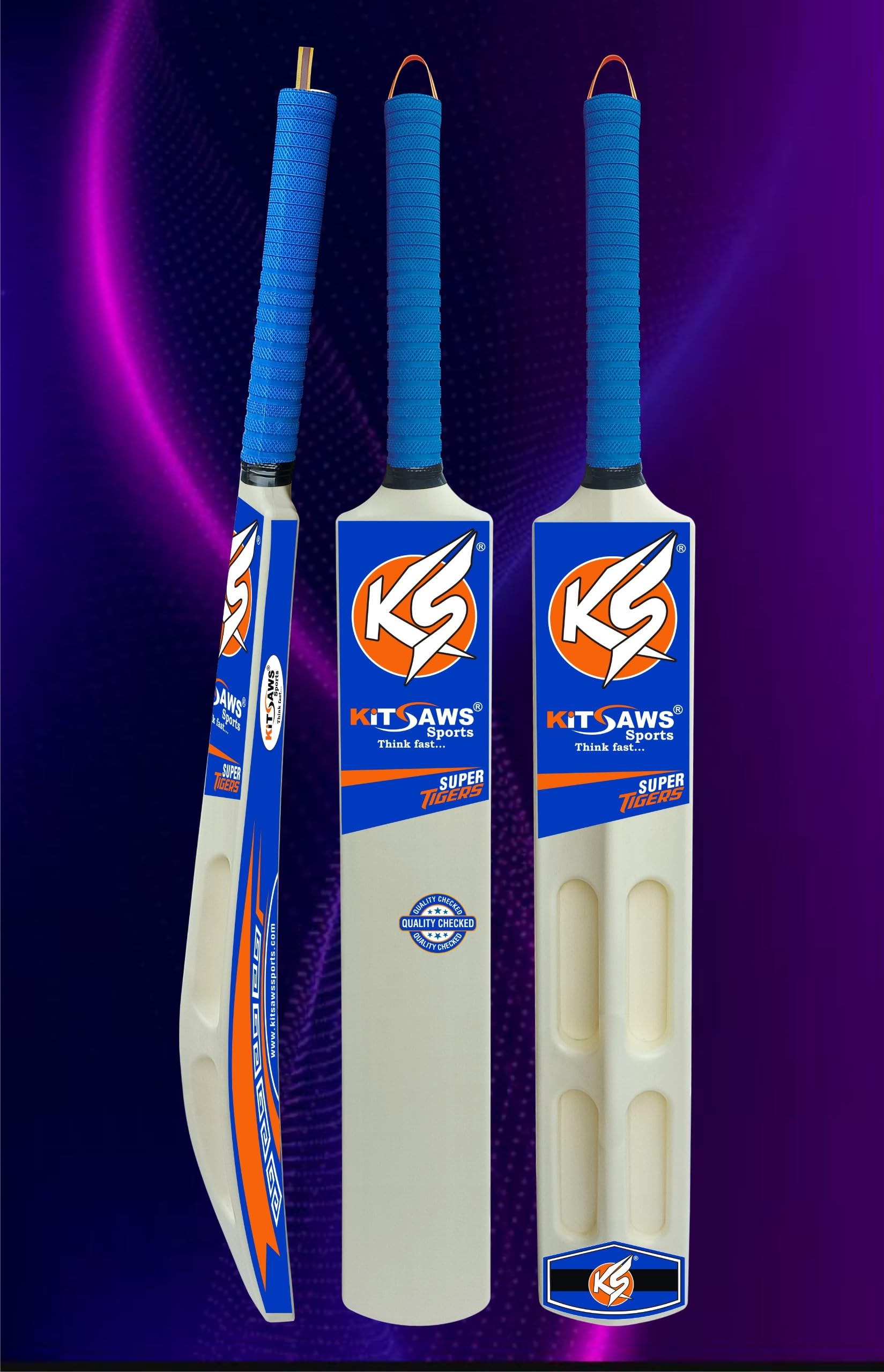 KITSAWS- Premium Plastic Scoop Cricket BAT, for Better Performance and More Power to Your Short-image-16