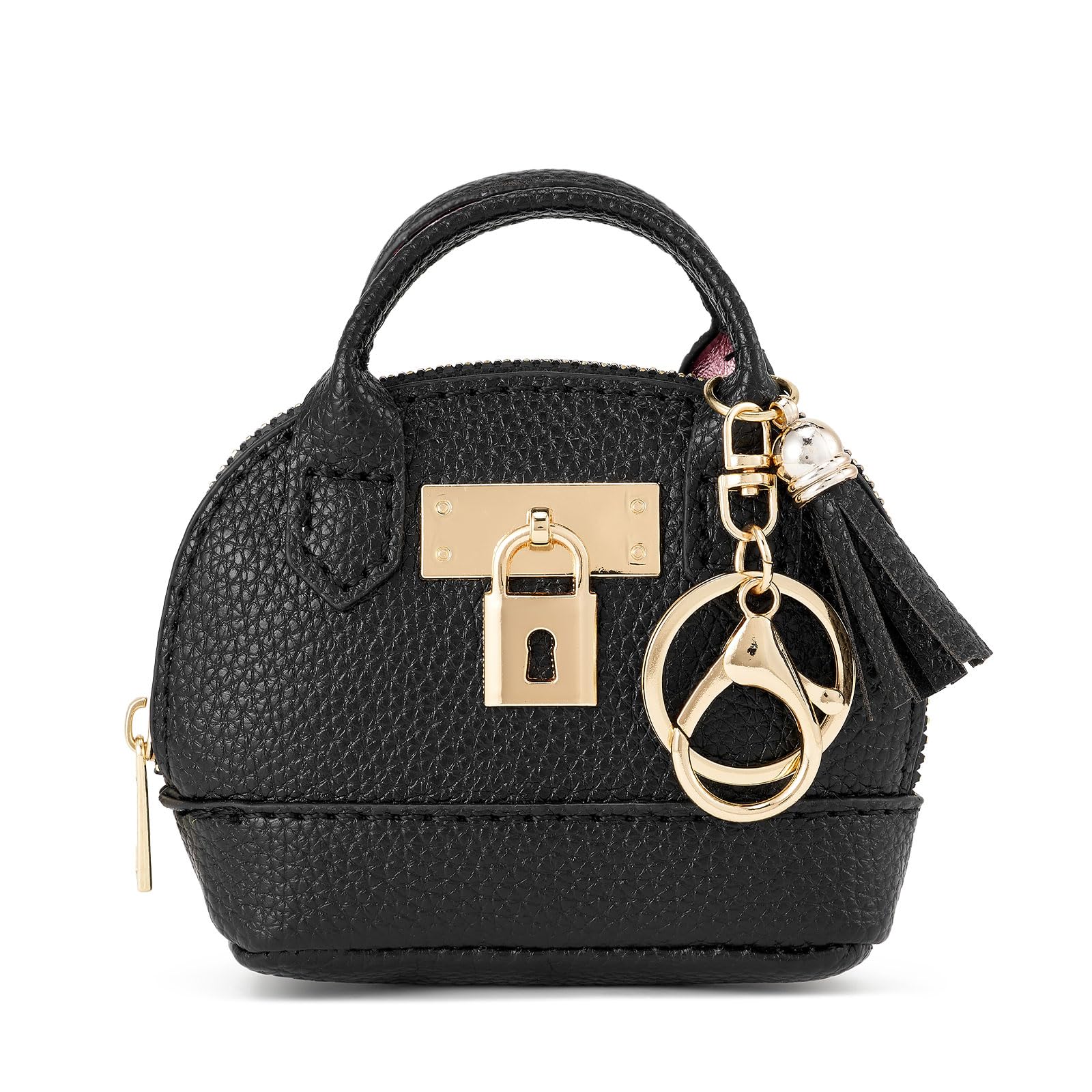 ZOUIQSS Coin Purse Mini Handbag Keychain for Women,Creative Pendant Keyrings Makeup Bag,Small Change Pouch Coin Purse Zipper()