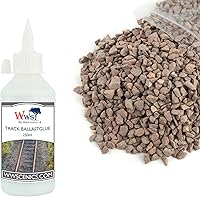 Vista 25 de War World Scenics - Kit de pegamento de 2.2 lbs y 16.9 fl oz para carriles modelo – ciruela de grado medio