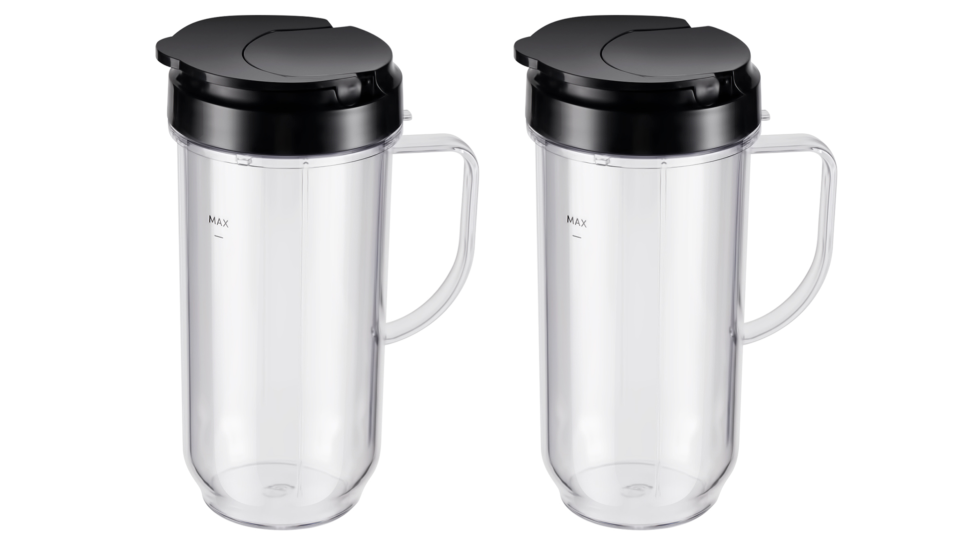 Conjunto de 4 vasos altos de 22 oz con tapa para licuadora miniatura 7