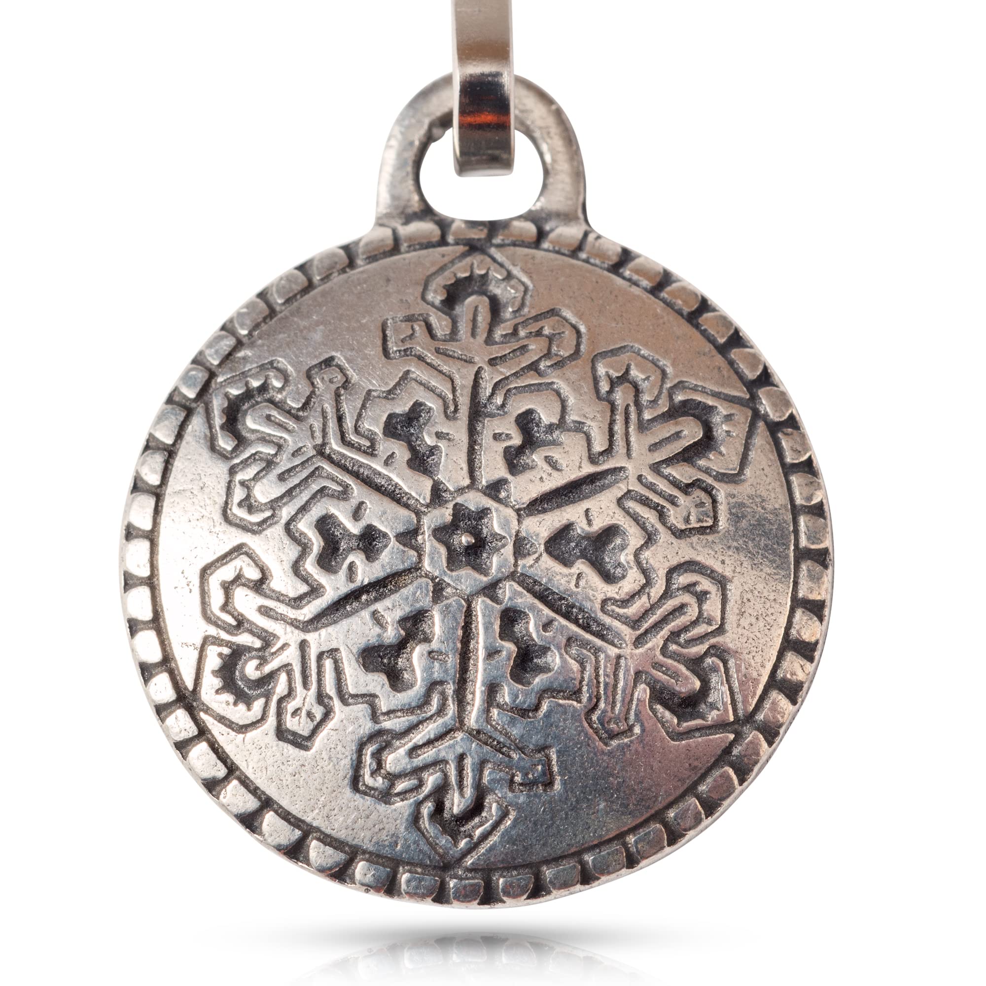 DANFORTH - Snowflake Zipper Pull - Pewter Charm 3/4" - Handcrafted - Made in The USA