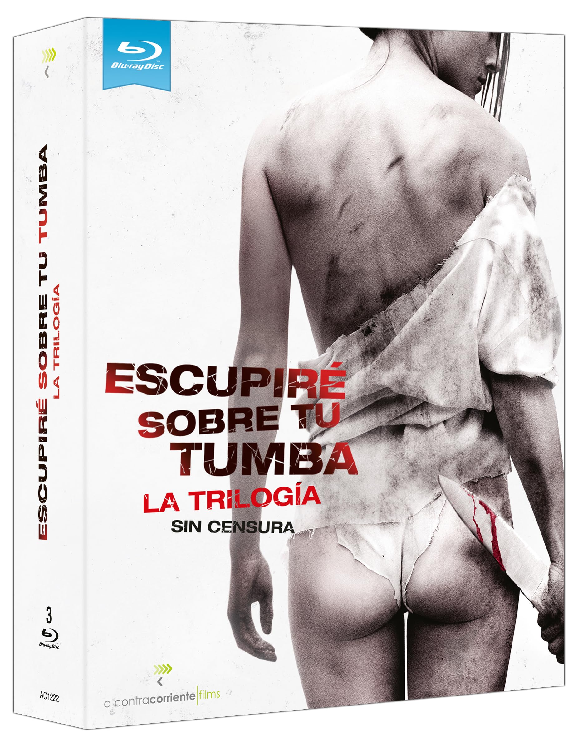 Escupiré sobre tu tumba trilogía Blu-ray original en castellano para evitar cortes de reproducción