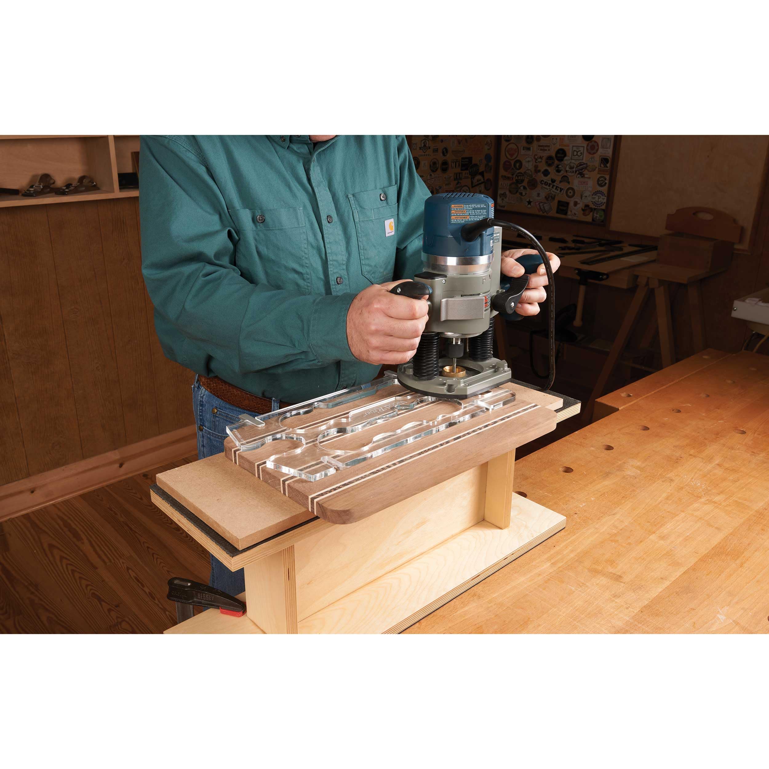 Angled Cutting Guides Framendino 3-Piece Clear Acrylic Router Templates ...