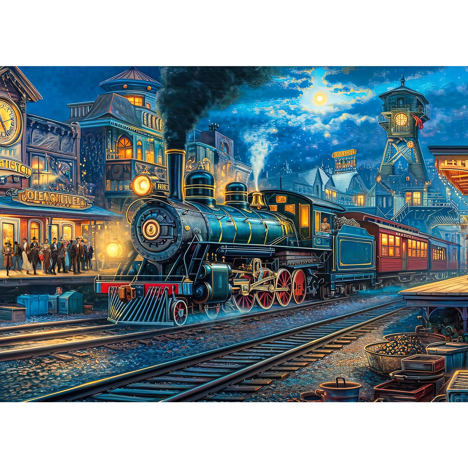 Amazon.com: TangMosaic 1000 Piece Puzzle for Adults, Train