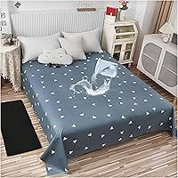 Vista 1 de SIELUNO Sábanas planas impermeables ligeras, protector de colchón, fundas protectoras de muebles para cama de tamaño matrimonial B-90.6 x 98.4 in