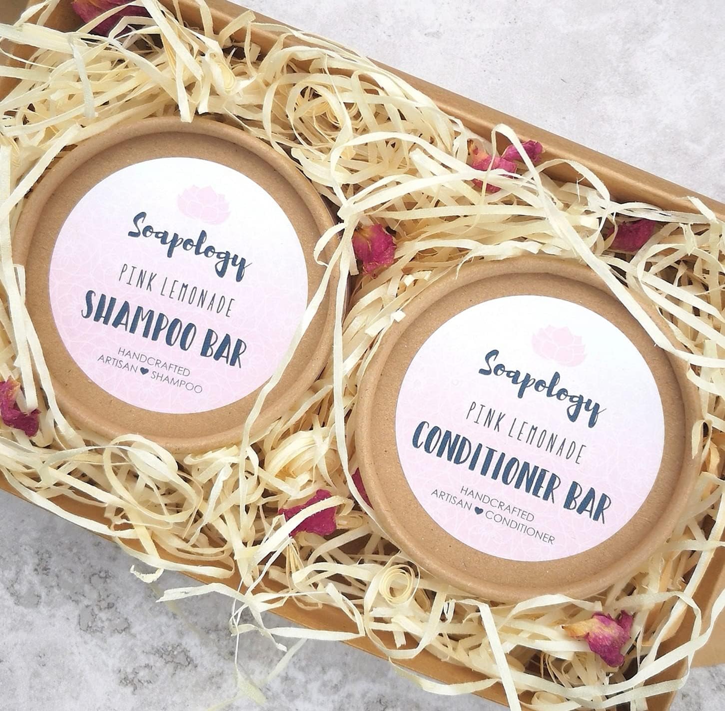 Soapology Solid Vegan Shampoo Bar & Conditioner Bar Set Eco