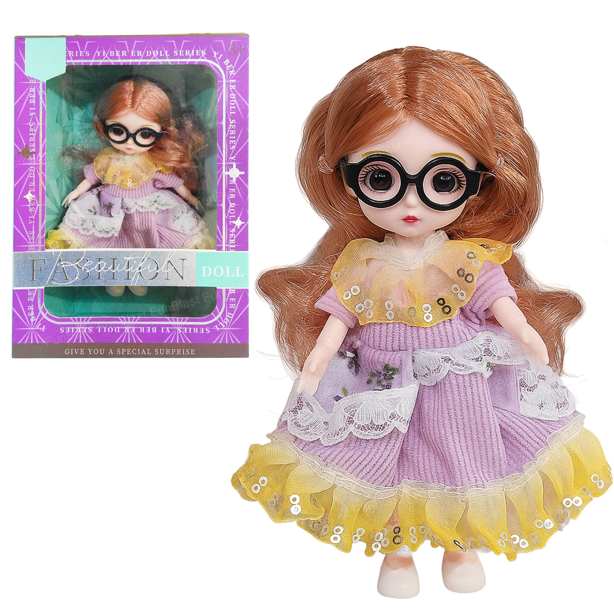 FunBlast Korean Fashion Doll for Girls – Stylish Toy Doll with