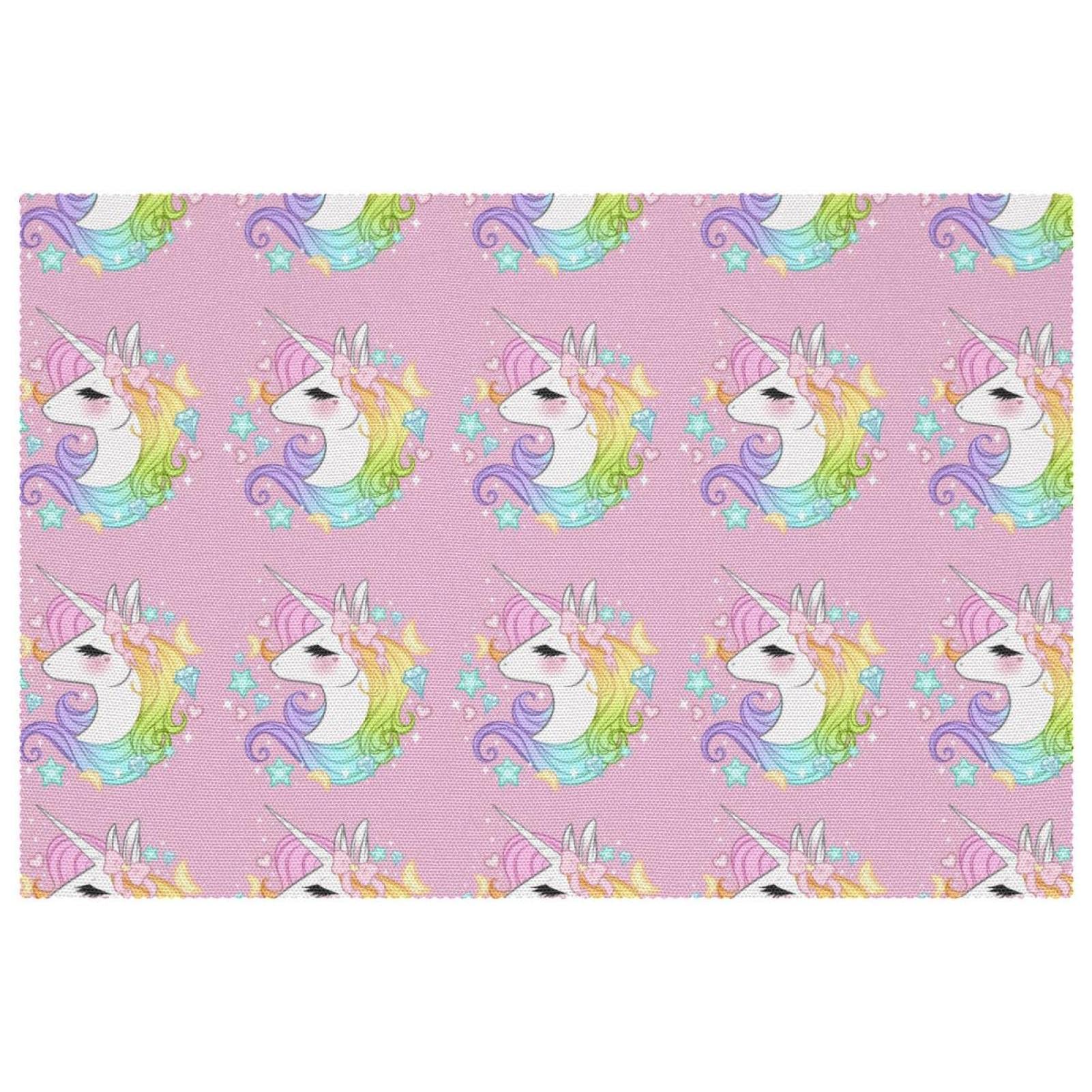 Set de table licorne pour repas de famille amusant et propre à la maison