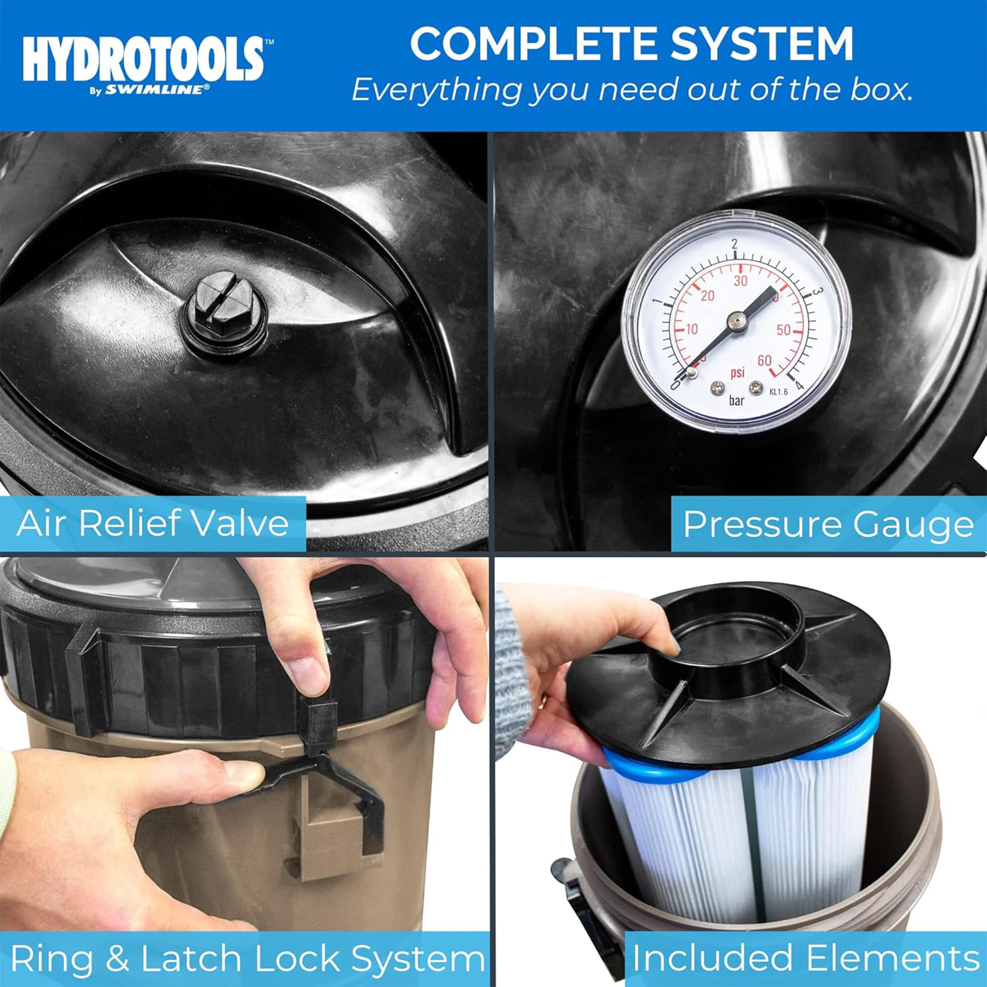 Amazon.com : SWIMLINE HYDROTOOLS Above-Ground Pool Cartridge