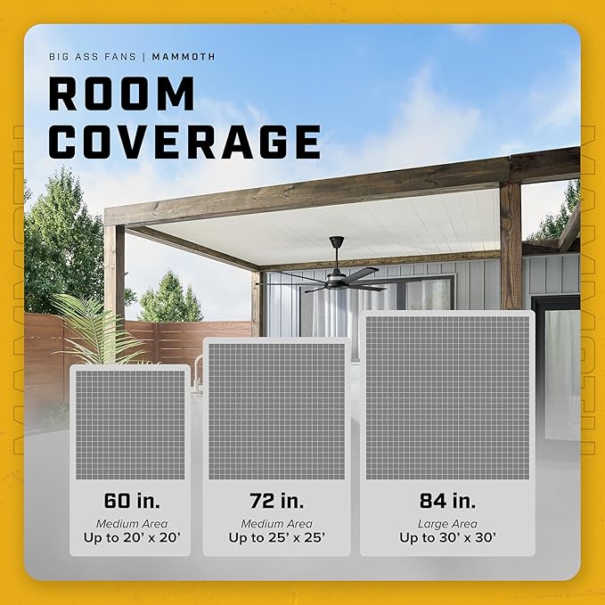 Ventilador de Techo 72 Pulgadas con Luz LED Exterior 7 Veloc miniatura 8