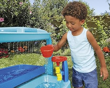 Little Tikes Easy Store Outdoor Folding Water Play Table with Accessories for Kids, Children, Boys & Girls 3+ Years, Mutlicolor, 660429C3
