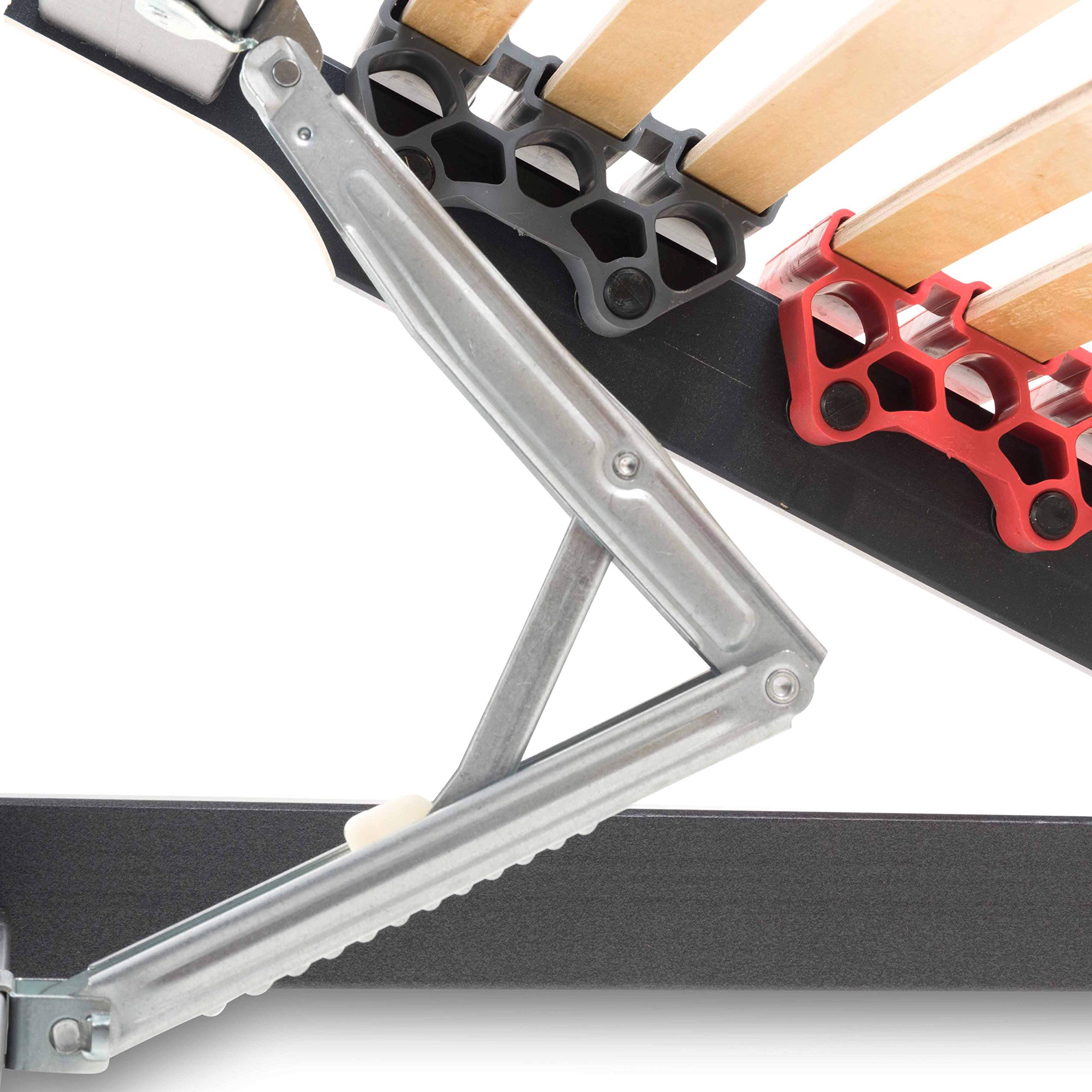 Betten-ABC Max - Premium K + F, 7 Zonen Lattenrost mit 44 Leisten, verstellbarem Kopf- und Fußteil, sowie Mittelzonenverstellung, Größe, 220,0 x 140,0 x 7,5 cm