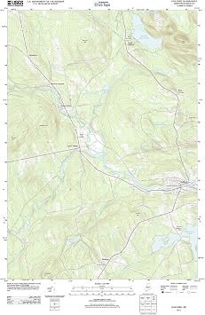 Historic Pictoric Guilford Maine USGS Topographic Map Print, 2011, 124000, 7.5-Minute Quadrangle, Topo Wall Art Poster - 44in x 59in