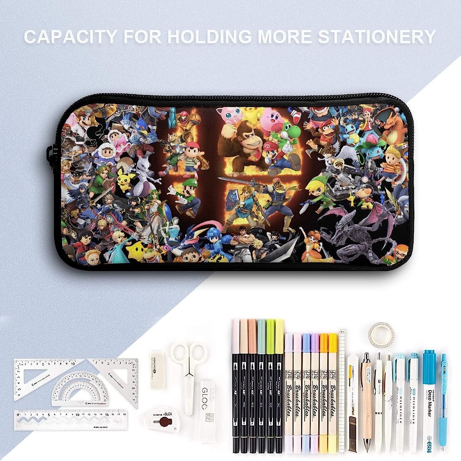 Amazon | 大乱闘スマッシュブラザーズ ペンケース 大容量 筆箱 多機能