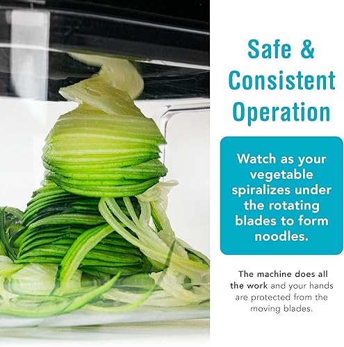 Miniatura 5 de Shine Kitchen Co. SES-100 - Espiralizador eléctrico para verduras