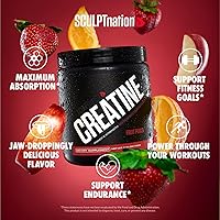 Vista 5 de Sculpt Nation by V Shred Burn Evolved 2.0 y paquete de polvo de creatina prémium para frutas