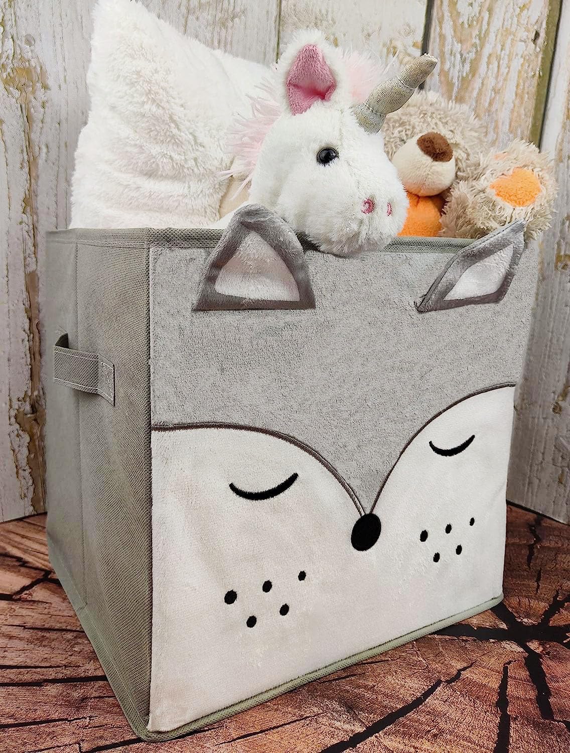 Boîte de rangement, boîte pliante en tissu pour étagères et armoires