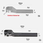 FocusFoto Extension Arm Cross Bar pour DJI Ronin RS3 Mini Stabilisateur Gimbal, libération rapide Plaque de montage de bras vertical étendu avec une plus grande ouverture pour l'équilibrage RS 3 Mini avec objectif plus grand et caméra Cage