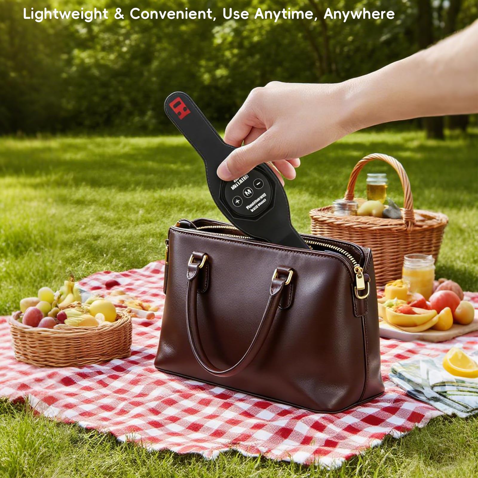Terapia de luz roja para muñeca de mano, pulsera de luz visible de 650 nm con ajuste de 4 niveles, diseño portátil para padres mayores para aliviar la tensión muscular y el cuidado de las manos, uso