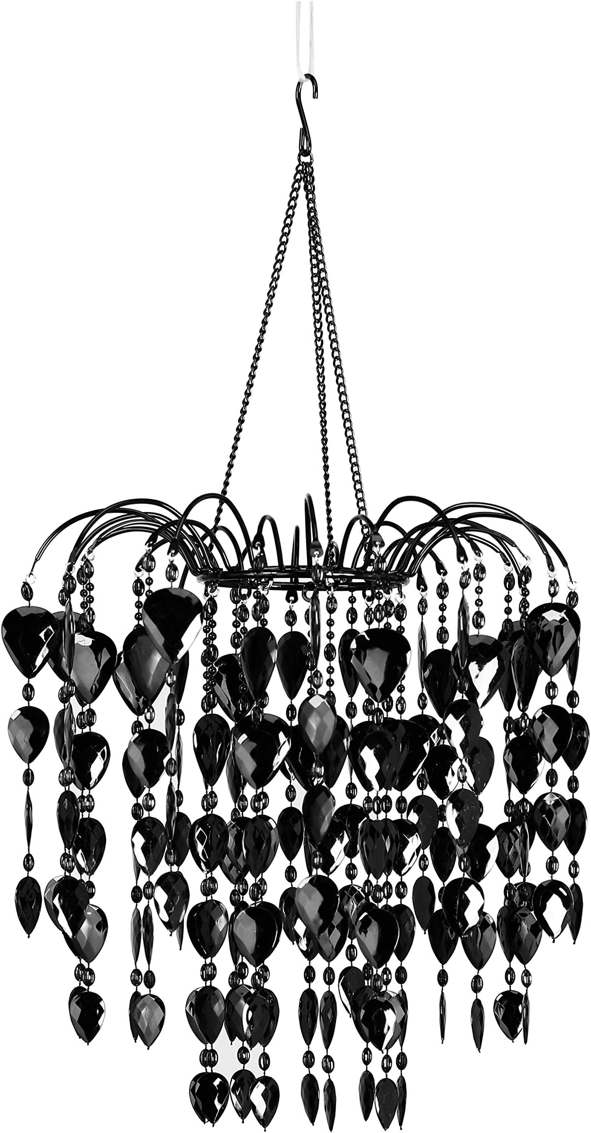 HLLWF2 Waterfall Chandelier, Black