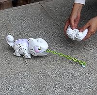 Vista 3 de Tipmant RC Camaleón Control Remoto Animal Juguete Eléctrico Lagarto Electrónico Mascotas Vehículo Niños Cumpleaños Regalos