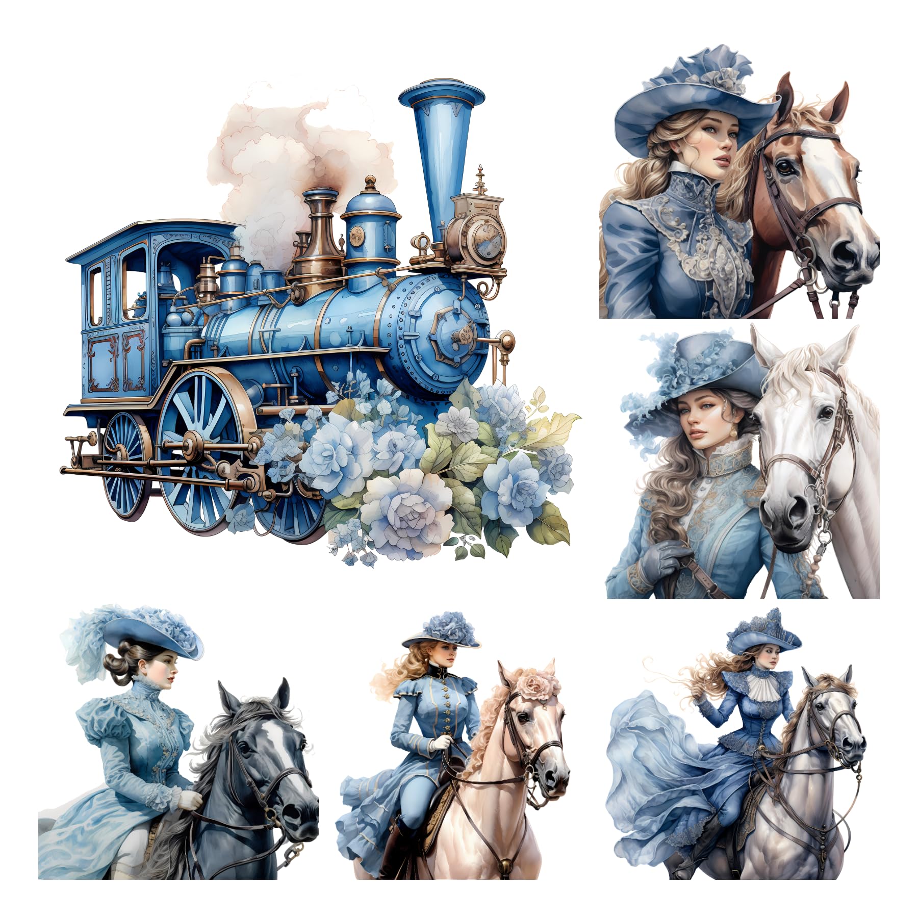 値下げMade in U.S.A. catalog & Scrapbook Amazon.com: XERE 78 Pcs Blue Victorian Era Scrapbook Stickers Set