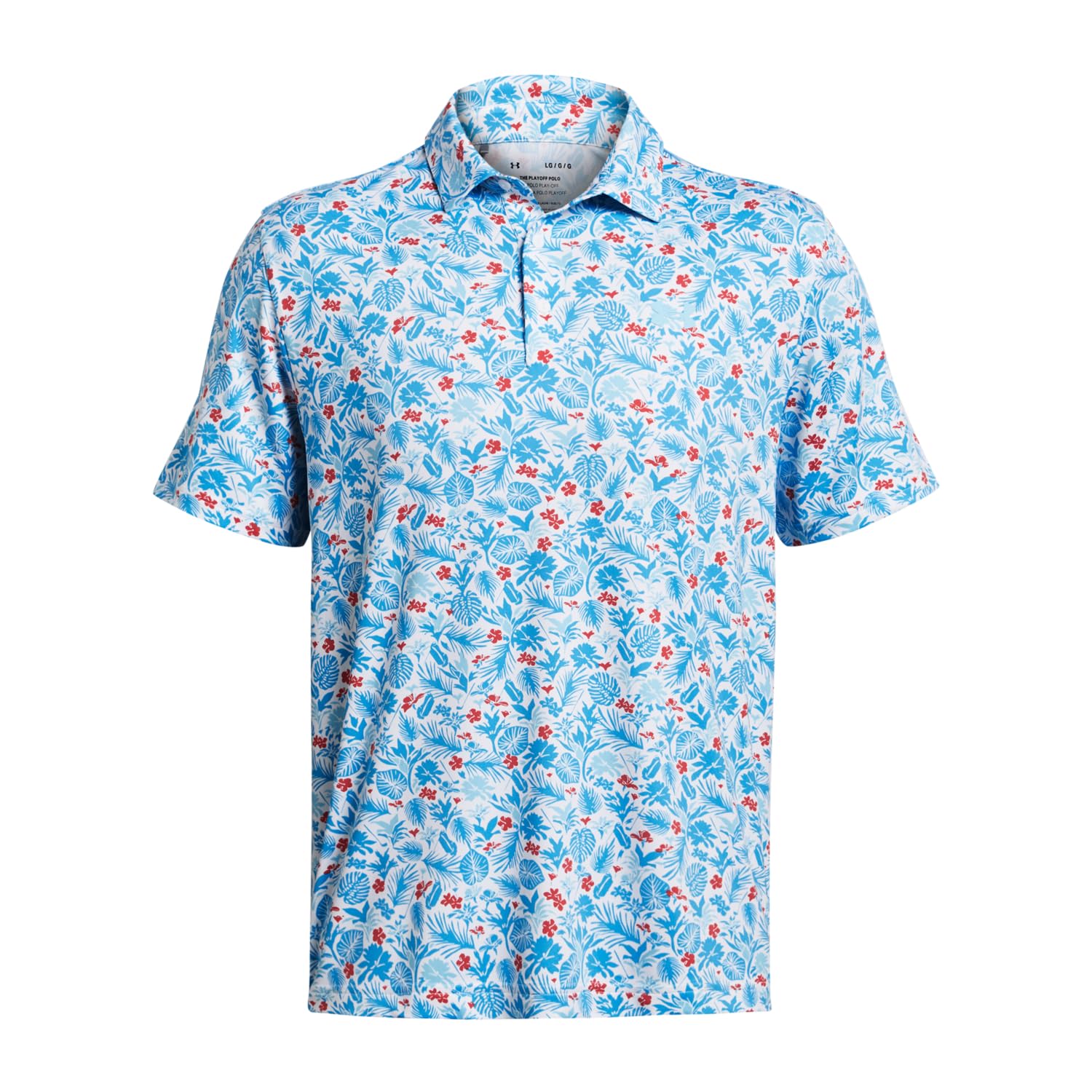 Under Armour Polos para hombre, blanco, azul, (White / Sky Blue), Small