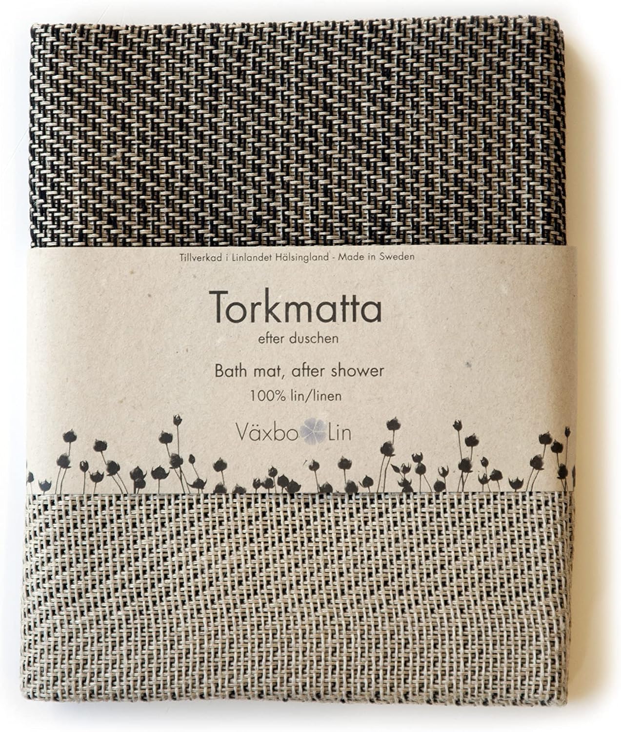 Vaxbo Lin 100% Linen Bath MAT TORKMATTA | Made in Sweden | Fabulous Choice of Colors (Red)
