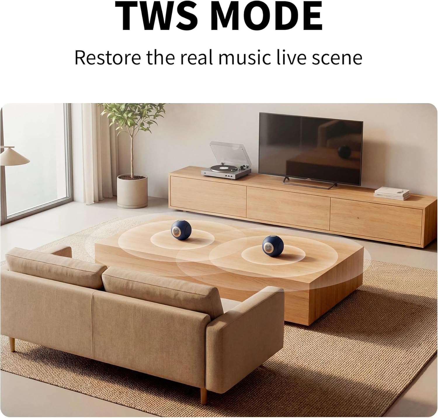 UB+ dBMiNi Portable Bluetooth Speaker with Dual Bass,Hi-Fi Stereo Sound, TWS Pairing, Bluetooth 5.4, Long Battery Life, for Outdoor and Travel Use (Graphite Grey) - Image 8