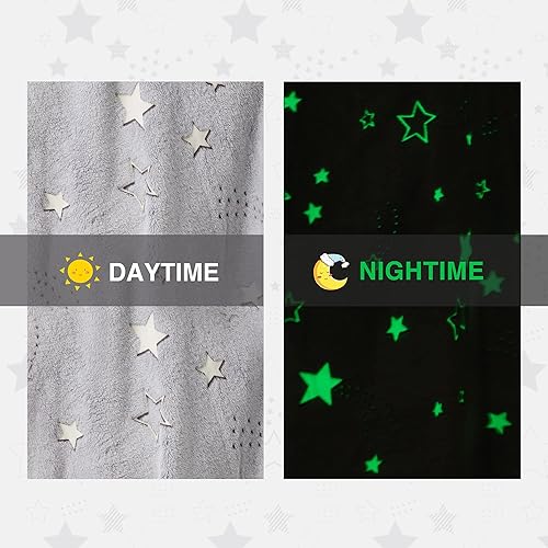 Miniatura 2 de Cozy Bliss Manta con capucha que brilla en la oscuridad, sudadera con capucha de gran tamaño, ligera con bolsillo gigante para capucha, súper suave,