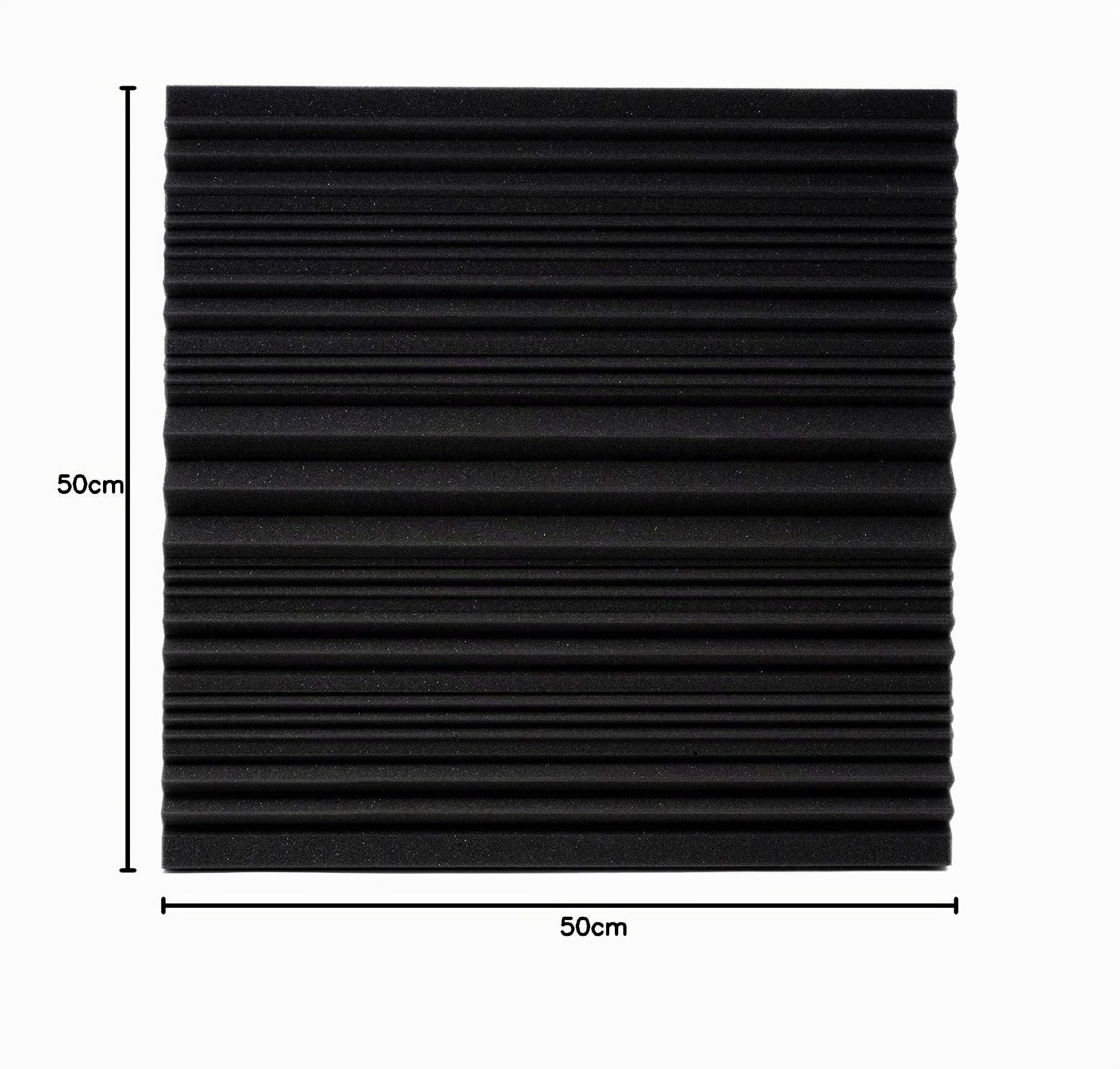 Keyhelm | Pannelli Fonoassorbenti ECG | 50x50x altezza 4cm D25 Grigio antracite | Pacco da 20 (5mq) | Correzione Acustica medio-alte frequenze | Studi di registrazione