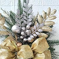 Vista 6 de 2 unidades 2023 inalámbricas preiluminadas para escaleras de Navidad, decoración de escaleras artificiales, guirnalda de Navidad con luces, A Red