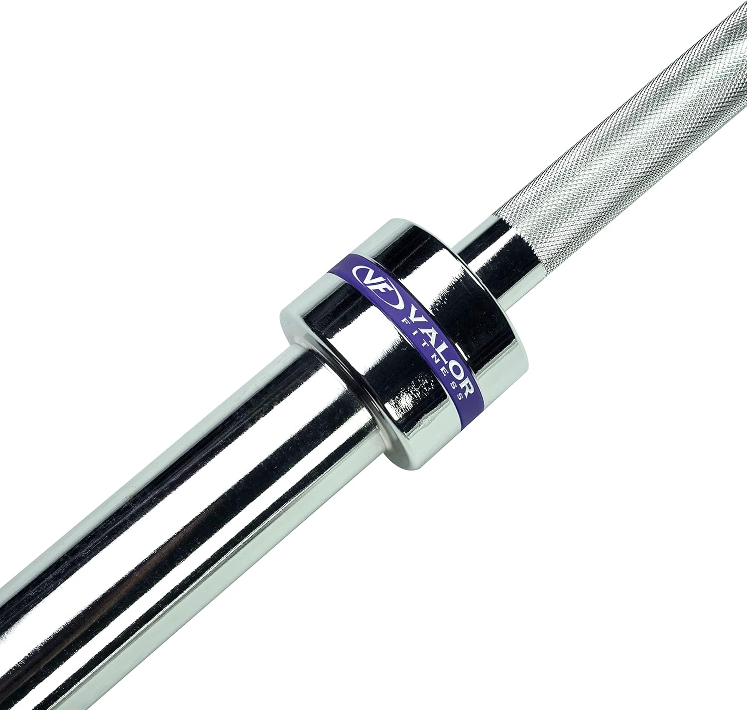 Valor Fitness Olympic Weightlifting Barbell – Max Weight 1000 lbs – 30 MM – 45lbs – Center Knurl for Grip – Bench Press, Squat, Powerlifting Strength Exercises