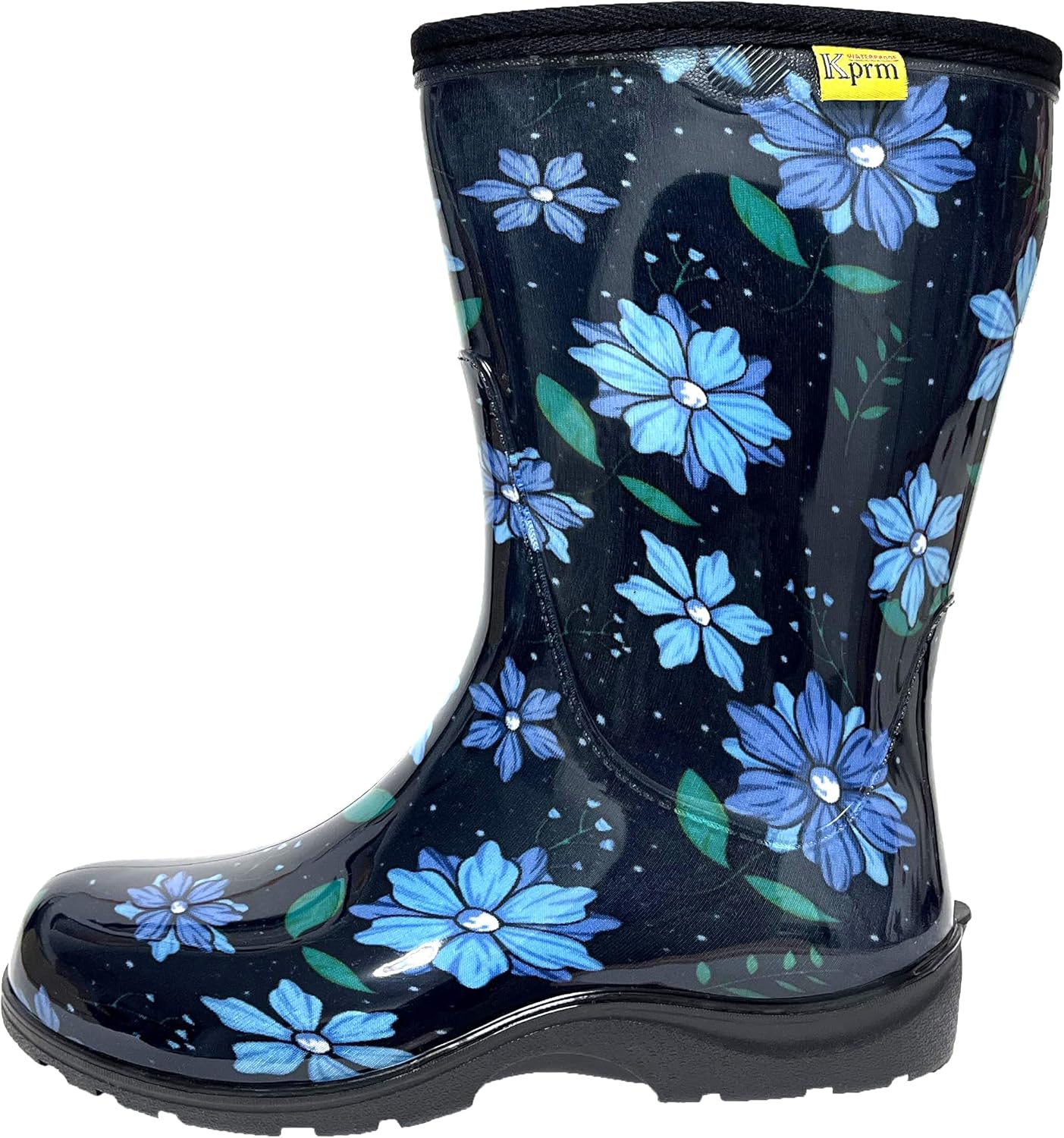 Kprm Women's Rain Boots Waterproof Mid Calf Rubber Garden Boots for Women Outdoor Mud Work with Comfort Insole - Image 4